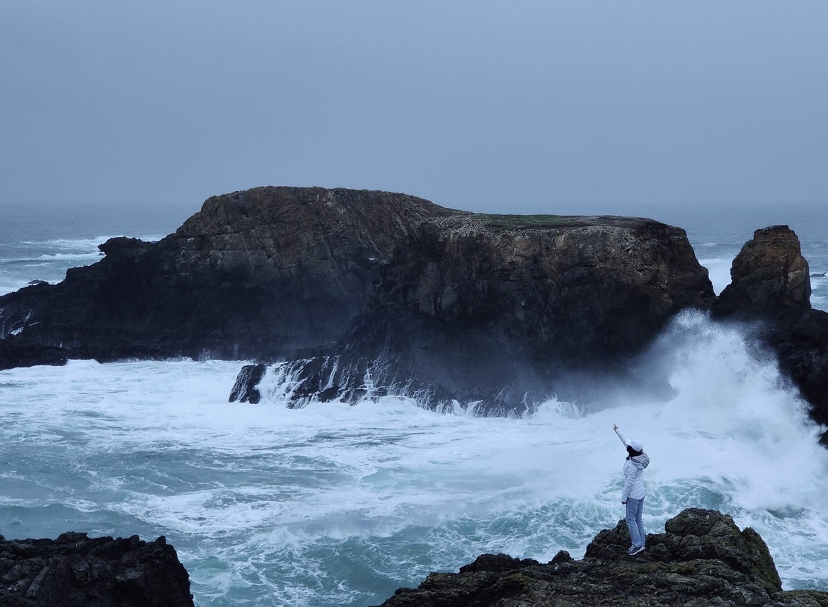 The big tides in Mendocino, California